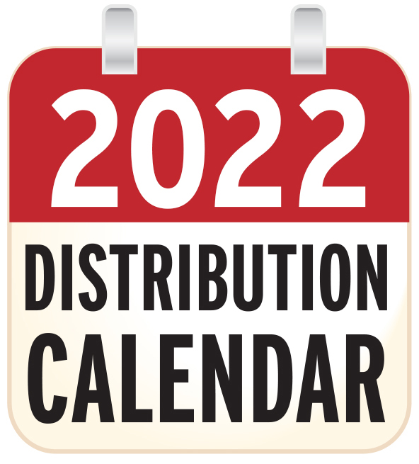 Distribution calendar 2022