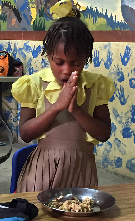 Girl praying