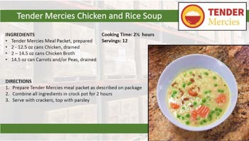 Tender Mercies Chicken and Rice Soup